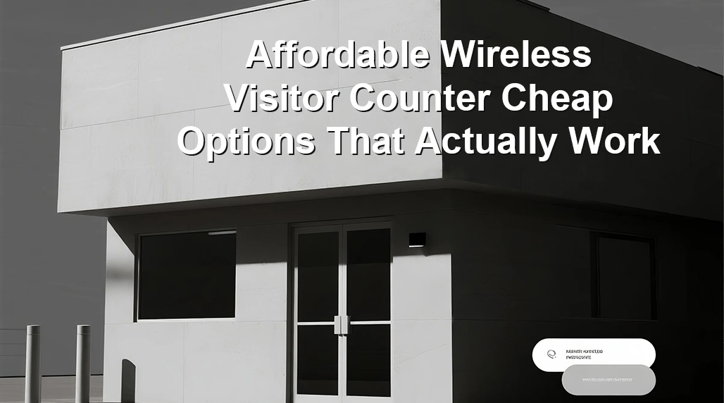 Affordable Wireless Visitor Counter Cheap Options That Actually Work