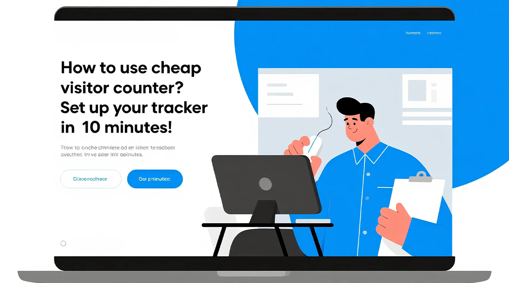 How to use cheap visitor counter?Set up your tracker in 10 minutes!